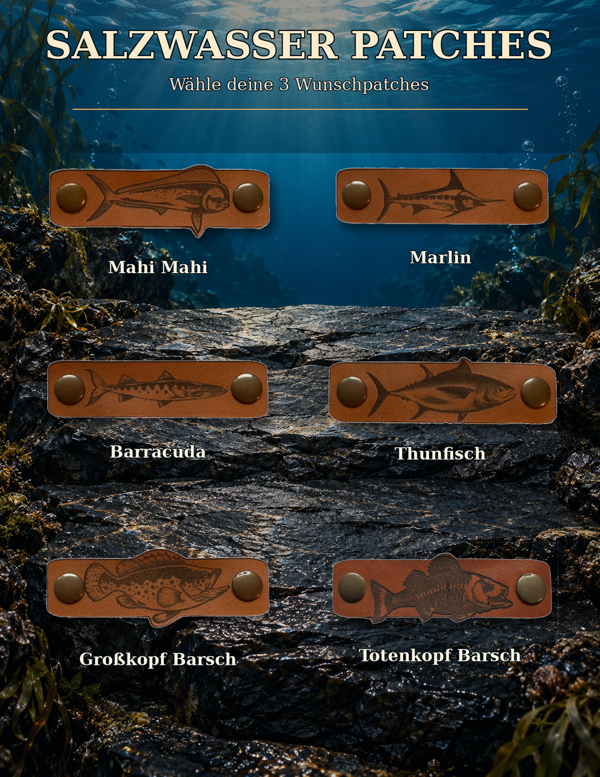 SALZWASSER STARTER SET – 3er Patch Set