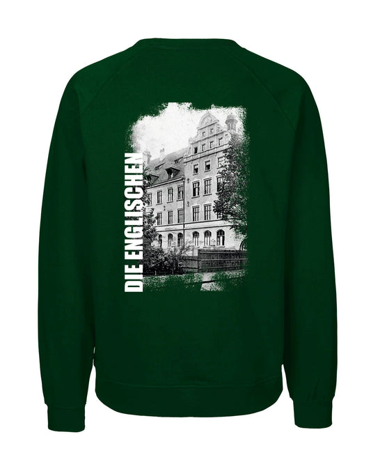 Sweatshirt mit Rückenprint "Schulgebäude" - Unisex