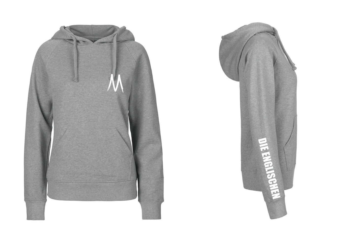 Hoodie mit Ärmelprint "DIE ENGLISCHEN" - Damen