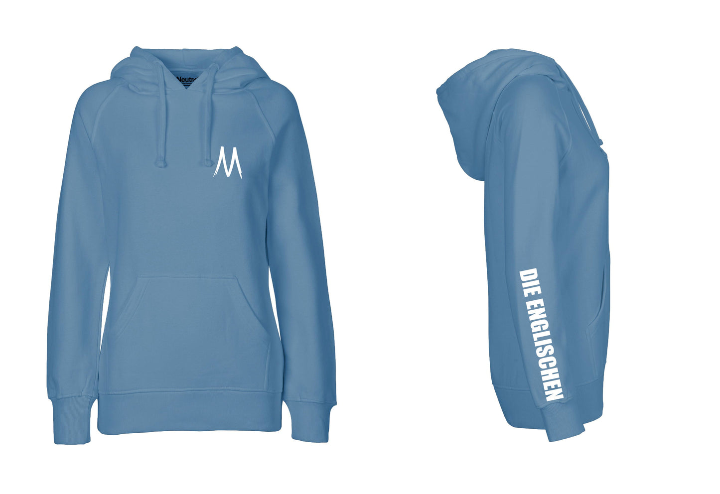 Hoodie mit Ärmelprint "DIE ENGLISCHEN" - Damen