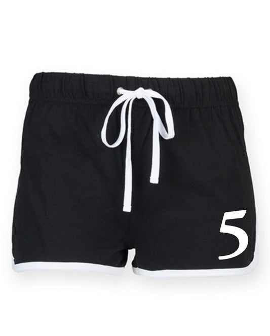 KA5PER „5“ Damen Retro Shorts