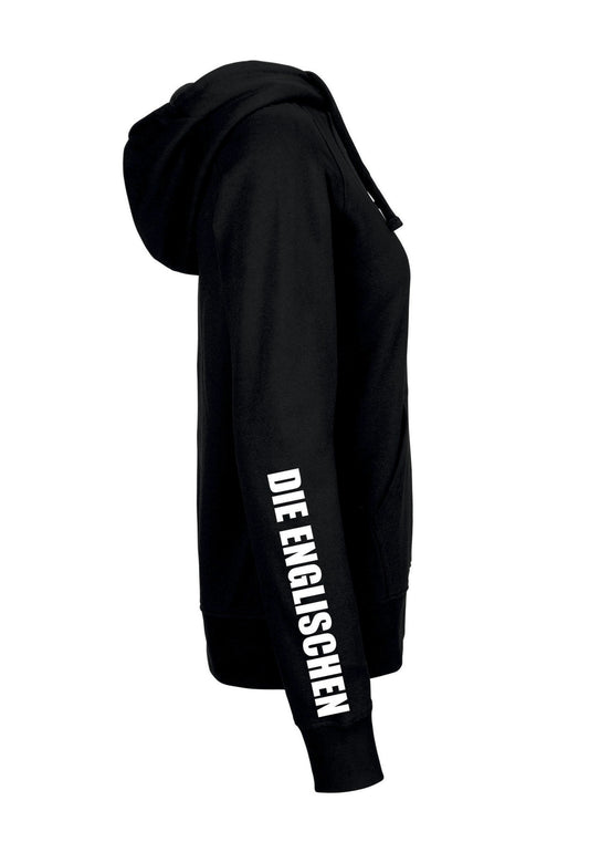 Hoodie mit Ärmelprint "DIE ENGLISCHEN" - Damen