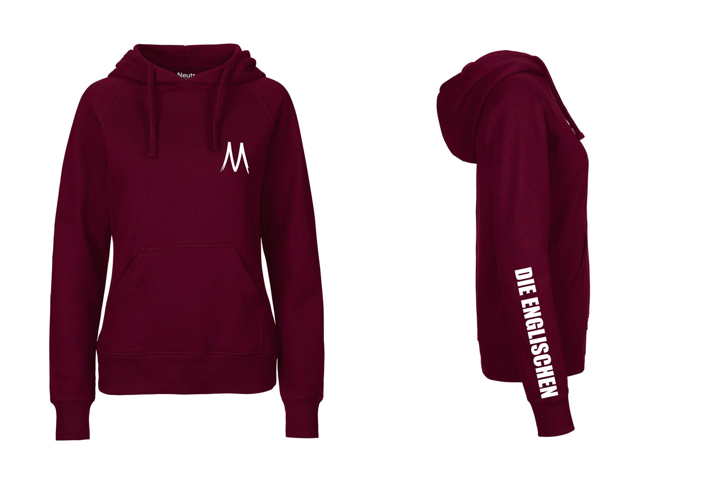 Hoodie mit Ärmelprint "DIE ENGLISCHEN" - Damen