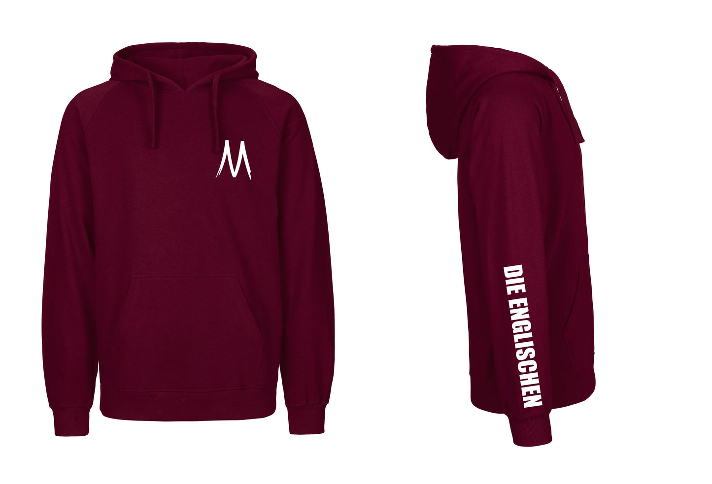 Hoodie mit Ärmelprint "DIE ENGLISCHEN" - Herren