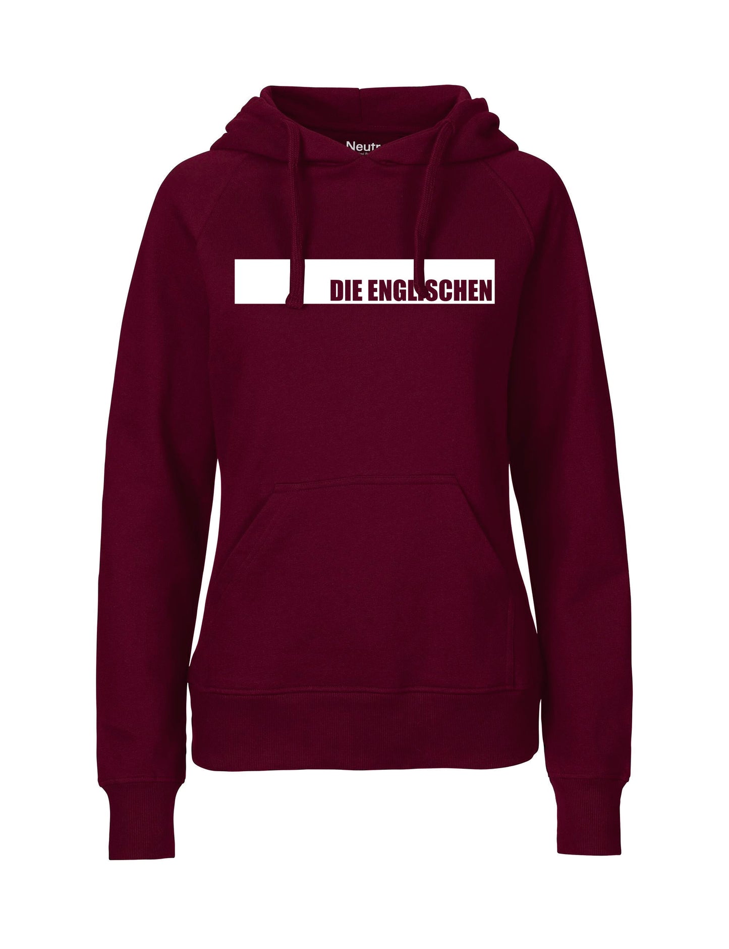 Hoodie mit Brustprint "DIE ENGLISCHEN" - Damen
