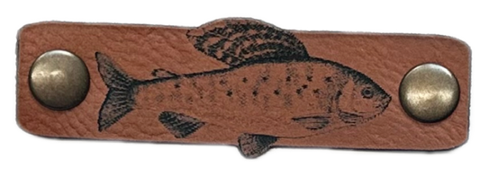 Holy Fish Wechselpatch Äsche aus braunem Kunstleder