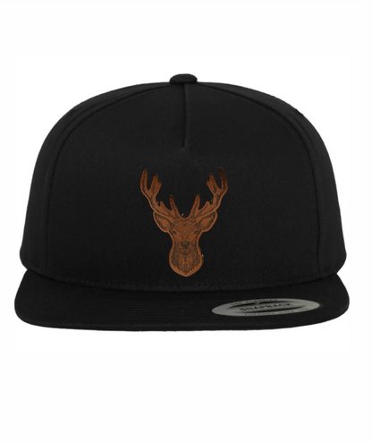 Rückansicht der Jäger-Cap mit Snapback-Verschluss
