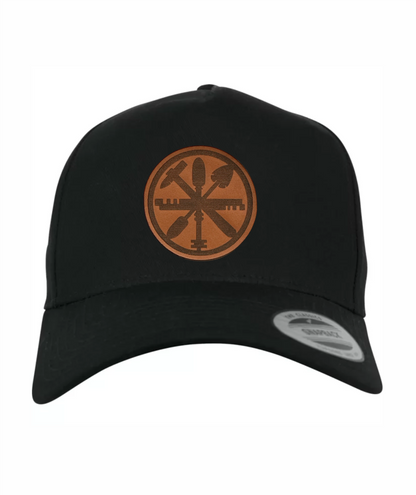 Glaser Cap mit gebogenem Schirm und Lederpatch