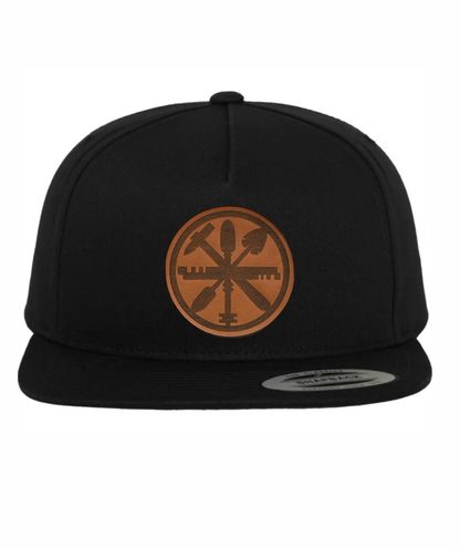 Glaser Cap mit geradem Schirm und Lederpatch