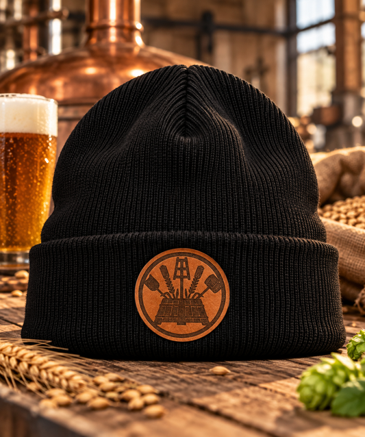 Workaholicz Brauer Mütze in Brauerei-Umgebung