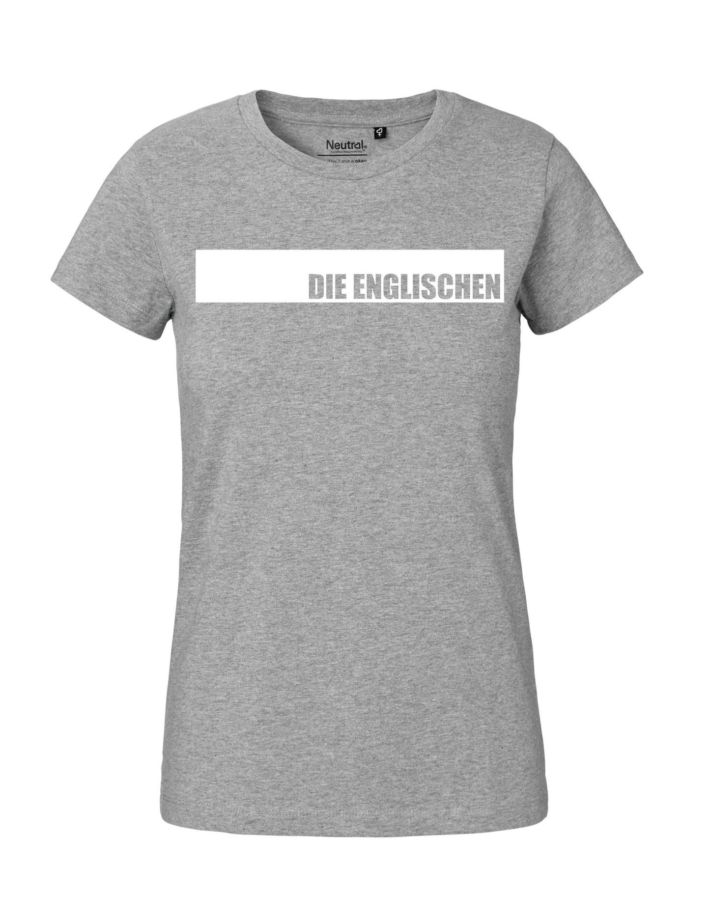 Shirt mit Brustprint "DIE ENGLISCHEN" - Damen