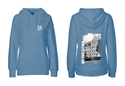 Hoodie mit Rückenprint "Schulgebäude" - Damen