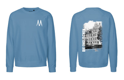 Sweatshirt mit Rückenprint "Schulgebäude" - Unisex