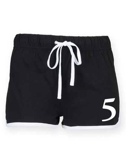 KA5PER „5“ Damen Retro Shorts