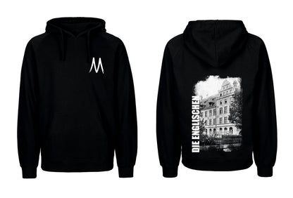 Hoodie mit Rückenprint "Schulgebäude" - Herren