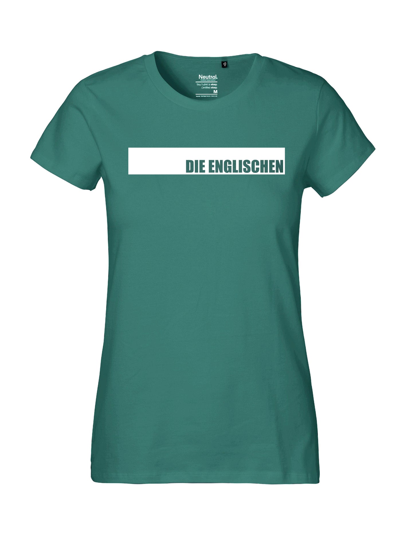 Shirt mit Brustprint "DIE ENGLISCHEN" - Damen