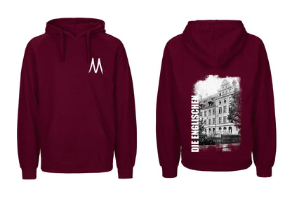 Hoodie mit Rückenprint "Schulgebäude" - Herren