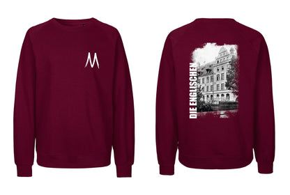 Sweatshirt mit Rückenprint "Schulgebäude" - Unisex